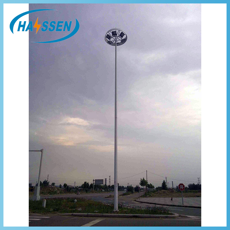 high mast pole with fixed lighting penal
