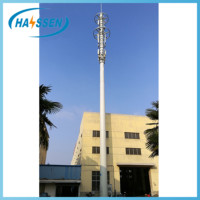 Communication pole With Powder Coating